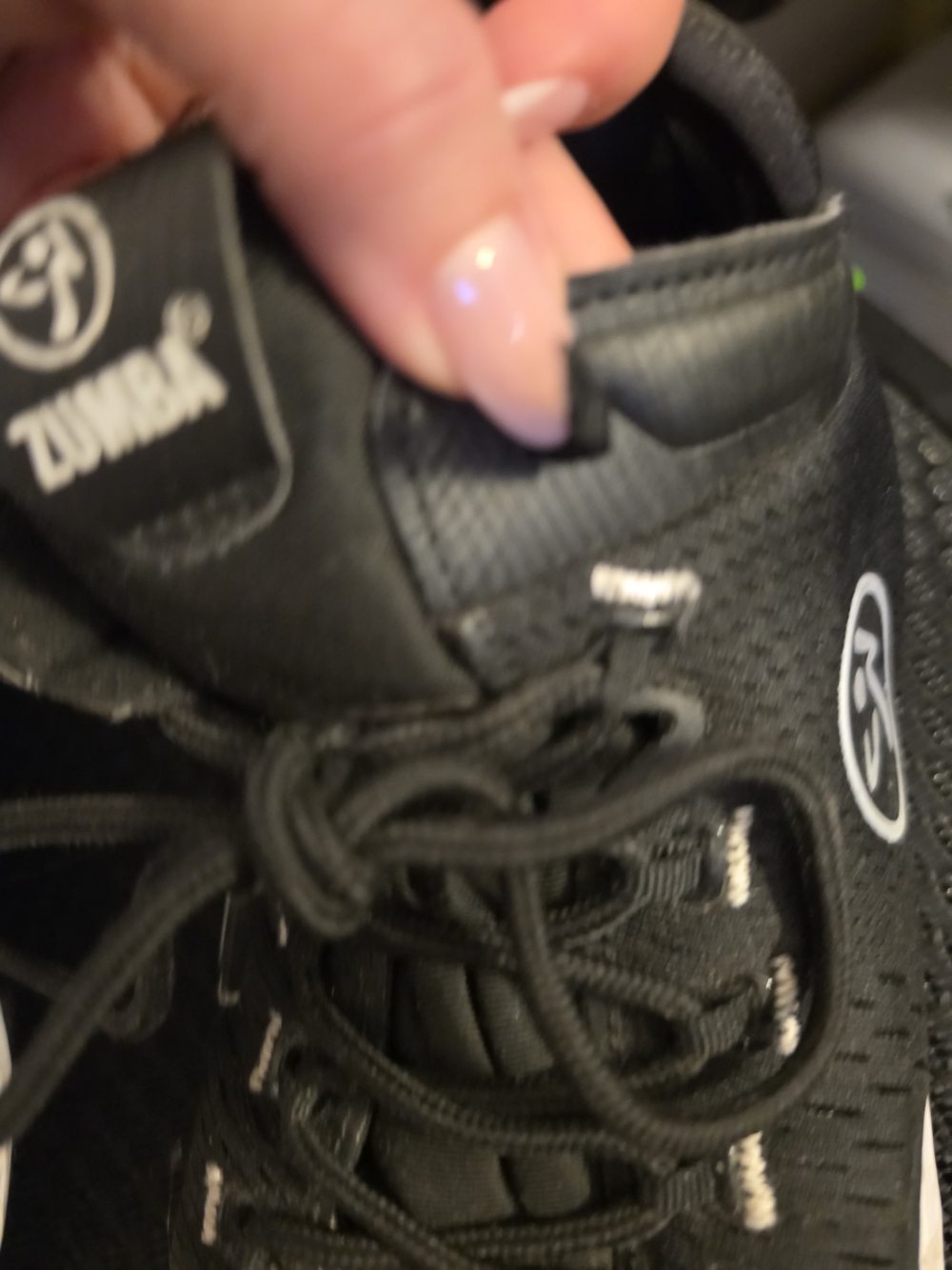 Zumba Black Athletic Sneakers with White Logo and Sole - Picture 5 of 7